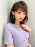 ♪大人可愛いく外ハネボブ美髪骨格カット20代30代40代高田馬場