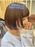 おしゃれ可愛い顔まわりレイヤーボブ♪