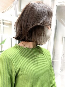 リル バイ ジルブラン(Lil by JIL BLAN) ショートボブグレージュハイライトレイヤーカット髪質改善