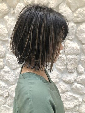 モアナバイヘッドライト 沖縄八重瀬店(Moana by HEADLIGHT) Moana【八重瀬】#ハイライトカラー #ボブ #20代30代40代50代