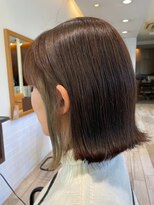 クラップス 横須賀中央店(CLAPS)&nbsp;ダブルカラーショートボブインナーカラーハイライトケアブリーチ