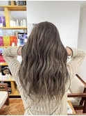 前髪/アンブレラカラー/こなれミディ/イメチェン/ウェーブパーマ