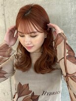 フォルテ ティアラ 横浜店(FORTE TIARA)&nbsp;オリーブベージュ前髪レイヤーカットイメチェンこなれミディヘア