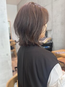 セイドット オモテサンドウ(Say. omotesando) say.こなれミディ前髪イメチェンくびれボブミルクティーベージュ