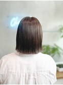 切りっぱなしボブ