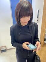 ラビリンス(Labyrinth) 大人ボブにワイドバングで個性を楽しむヘア