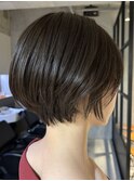 レディースショートクビレ束感ショートショコラブラウン