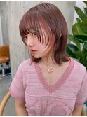 ふんわりミディアムイメチェン美髪サイドバング大人ボブ