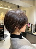 美人ショート×小顔ヘア