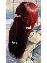 ソファ ヘア 仙台(Sofa) Roots color red black