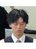 無造作センターパート_yuzuki