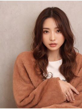 アース 東戸塚店(HAIR & MAKE EARTH) 20代30代冬向け◎透明感ブラウン巻き髪ロング