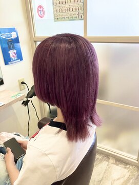 リシェイル(RICHAIR) シルクブリーチ×ピンクバイオレット