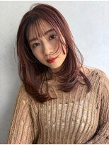 ジル フラン 吉田店(JILL franc)&nbsp;ボルドーカラー11/28ハッシュカットココアベージュ