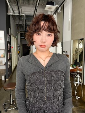 レイヤーショート  ウエーブヘア  ボブパーマ