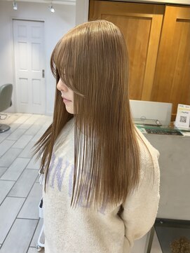 テトラ バイ ネオリーブ 横浜西口店(tetra by neolive) ハイトーン　ミルクティーベージュ　ケアブリーチ　ロング横浜★