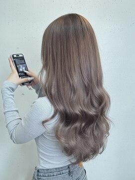 ラフ バイ マグ 南松本(R.A.F. by Mag) ブリーチ◎透明感ミルクティーベージュゆるふわパーマ