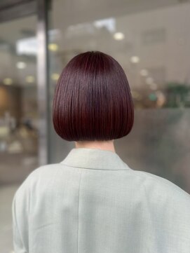アッシュ 等々力店(Ash) ミニボブ前髪カットダブルカラー
