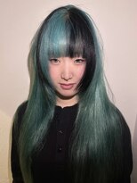 スリット(slit)&nbsp;ターコイズ×ブラックカラー
