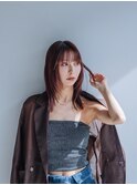 大人かわいい×レイヤーストレート