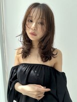 ラックスビールーチェ 沖縄那覇イオンモール店(LUXBE LUCE)&nbsp;似合わせ小顔ミディアムレイヤー顔まわりカット
