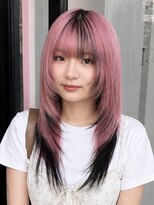 レゼ 町田(ReZE)&nbsp;色落ち後も楽しめる！ピンク×ブラックデザインカラー【町田駅】