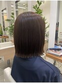 初カラー×透明感ブラウン