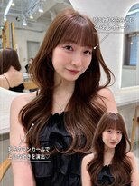 アプリ 大宮西口(appri) 韓国風くびれロングレイヤー×艶チョコブラウン/大宮