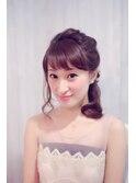 上品・清楚　ハーフアップスタイル