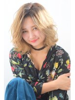 フィガロ ミリー 北生駒店(Figaro Mily)&nbsp;【figaro】くせ毛風ハイトーンボブ