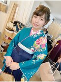 卒業式袴着付けとヘアセット【ヘアアレンジ　立川/立川南】