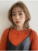 【志岐英恵】透明感ベージュ系レイヤーミディ◎