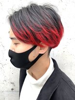 レーヴ(Reve)&nbsp;men'sマッシュレイヤーstyle×red　gradation　color【レーヴ】