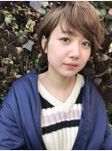 ショートボブ☆斜めバング