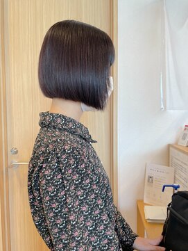 ジーナ 博多(Zina) 【Zina】Aラインボブ/涼しげヘア/チャコールグレー/20代30代40代