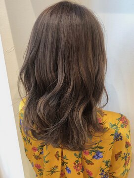 マイラ 銀座(myla) 【田村】大人可愛い透明感透け感Aラインボブマロンベージュ