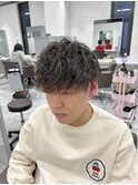 サイドパートマッシュ×ツイスパ