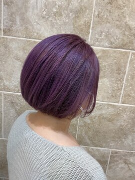 シャンティ 平岸店(Shanti) ○ネイキッドパープル/ミニボブ/アクセントカラー○ 菅野裕太