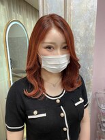 ガルボヘアー 名古屋栄店(garbo hair)&nbsp;#オレンジ#ハイトーン#大人#10代#20代#なごや#栄#ブリーチ