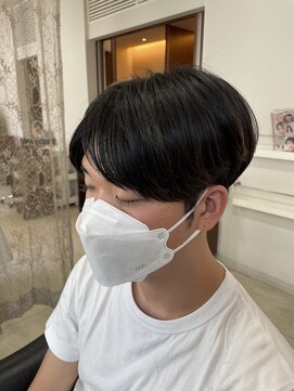 パシフィックダズールコパン(Pacific Dazzle copain) 韓国風 マッシュ センターパート コンマバング