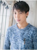 爽やかヘーゼルベージュ束感ショートレイヤーQ