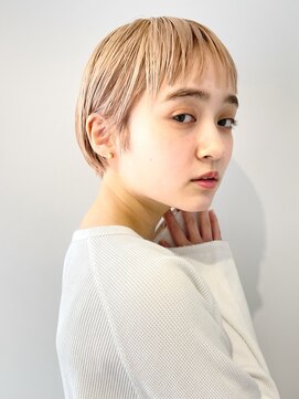 レトン 銀座(leton) ショート/ペールベージュ/グラデーションカラー/ケアブリーチ