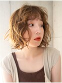 シアーベージュでニュアンスふんわりカール#ヘルシースタイル