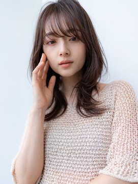 ブエナビスタ(BUENA VISTA) 20代30代大人かわいい/斜めバング/グレージュカラー/レイヤー