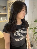 【松本咲花】ブリーチなしオリーブグレージュ/顔まわりレイヤー