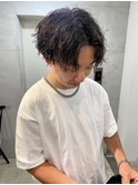 MEN'S HAIR 刈り上げマッシュ　センターパート　メンズヘア