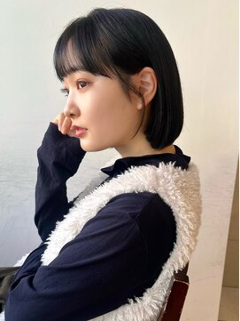 ラフ フロム ガーデン(Laf from GARDEN) ボブ/ウェットヘア/髪質改善/小顔ヘア/黒髪/切りっぱなし