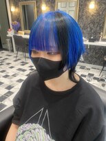 ゼノ(Xeno)&nbsp;ブルー×ブラックメッシュウルフ