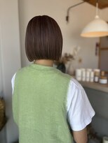 シーソー(SEA SAW)&nbsp;切りっぱなしボブ×スモーキーピンク