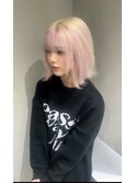 ホワイト×ピンク デザインカラー